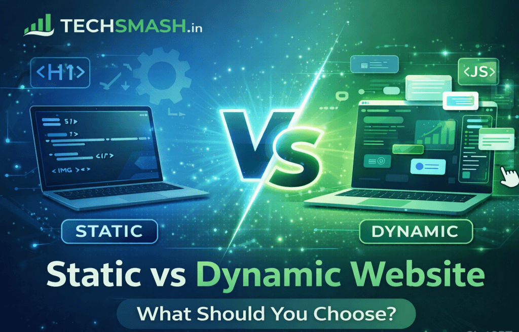Static vs dynamic website