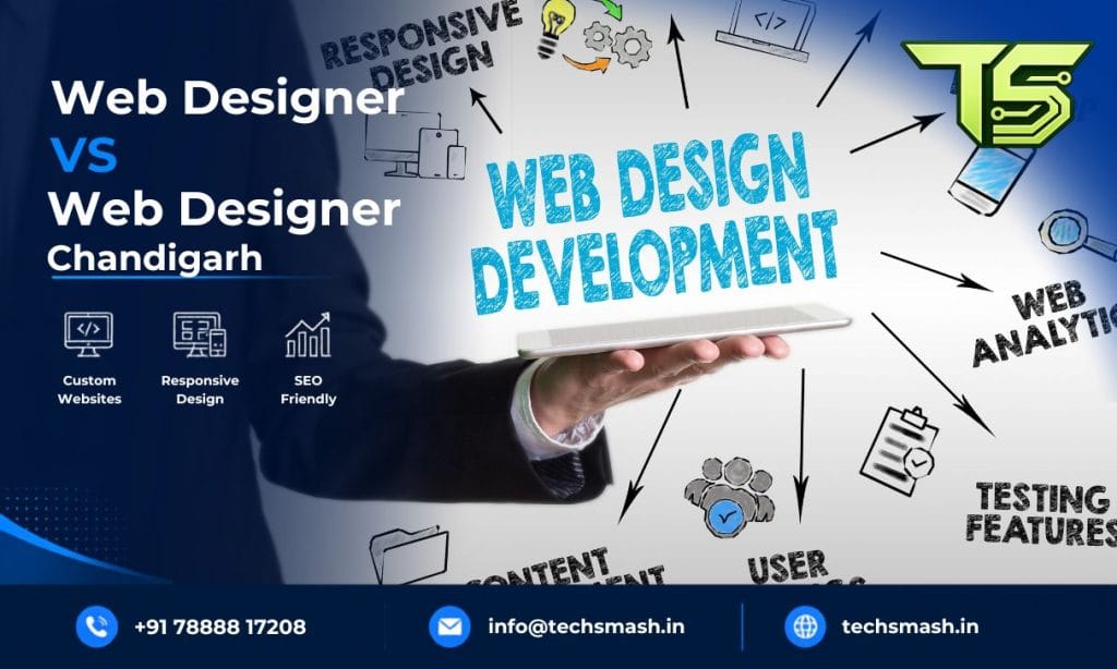 Web designer vs web developer in Chandigarh